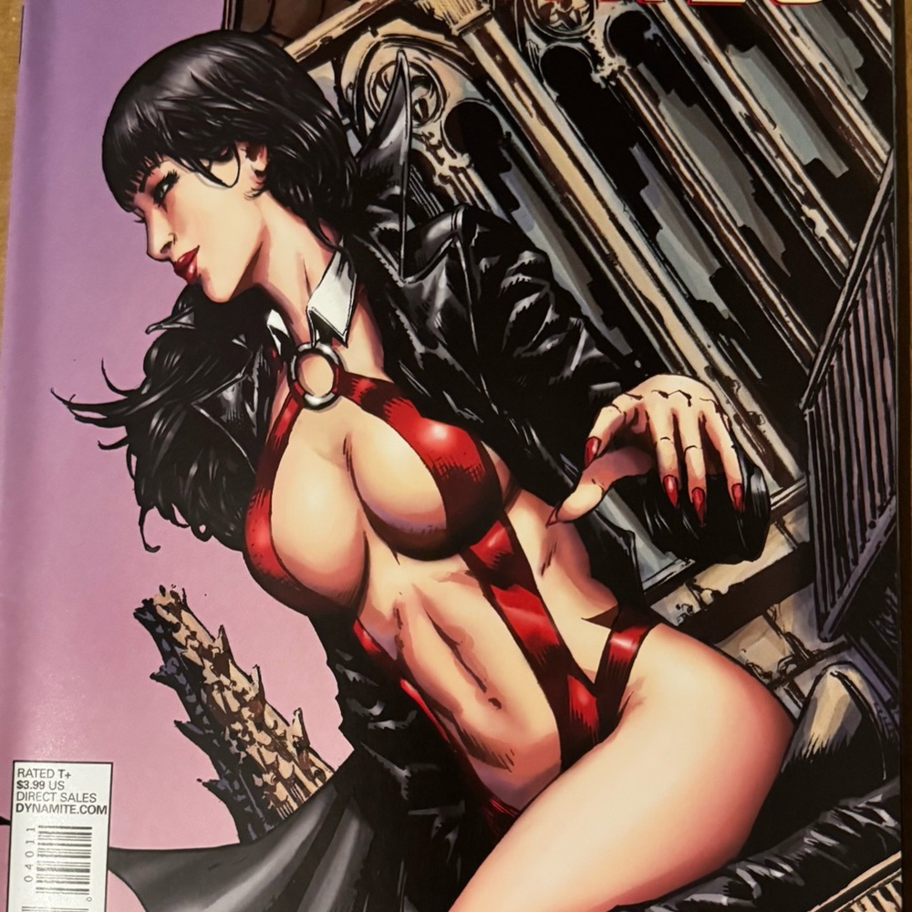 Dynamite Red and Black Gothic Comic Book